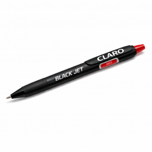 STYLO A BILLE BLACK JET ROUGE RT CLARO 50 PCS