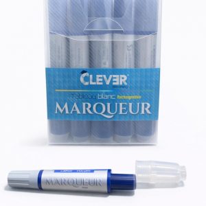 Marqueur Tableau Rechargeable 800M BLEU CLEVER