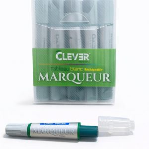 Marqueur Tableau Rechargeable 800M VERT CLEVER