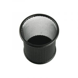 Porte Stylo Cylindre en métal Noir