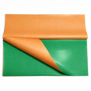 20 PAPIER POUR BOUQUET DE FLEUR VERT FONCE & ORANGE