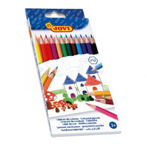 CRAYON DE COULEUR DE 12 JOVI EN BOIS