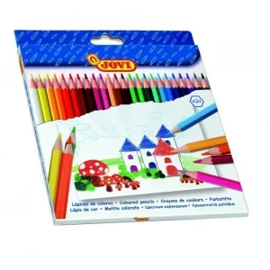 CRAYON DE COULEUR DE 24 JOVI EN BOIS