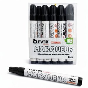 MARQUEUR POUR TABLEAU BLANC CLEVER NOIR C-137