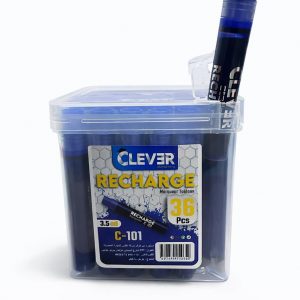 PAQUET DE 36 RECHARGES MARQUEUR TABLEAU CLEVER BLEU 400M