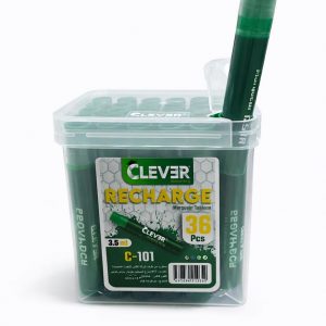 PAQUET DE 36 RECHARGES MARQUEUR TABLEAU CLEVER VERT 400M
