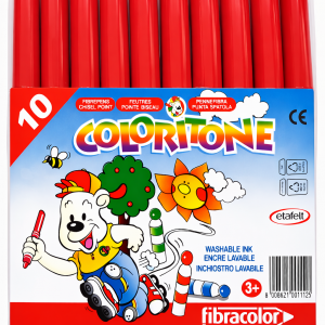 POCHETTE MARQUEUR PERMANENT DE 10 WATERCOLOR HI-TEXT ROUGE