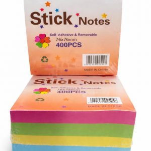 STICK NOTE 4 COULEURS 76*76 400F