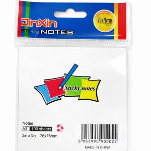 STICK NOTE 76*76 BLANC 100 FEUILLES