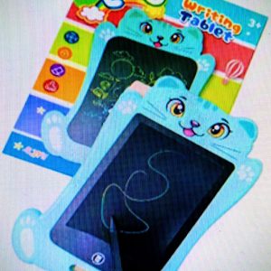 TABLETTE LCD 9" VERT CLAIRE + STYLO COULEUR