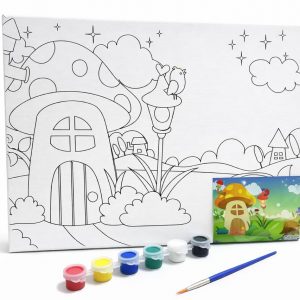 TABLEAU TOIL 25*30 AVEC DESSIN