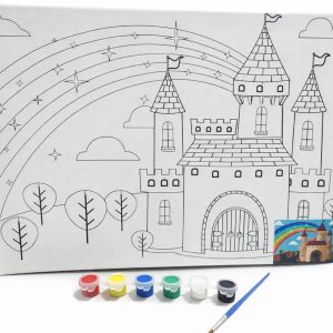 TABLEAU TOIL 30*40 AVEC DESSIN