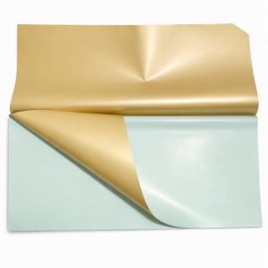 20 Papiers d’Emballage de Fleurs Doré/vert pastel 56*56