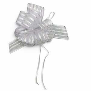 Ruban de fleurs gris GM " tire fleur cadeaux"