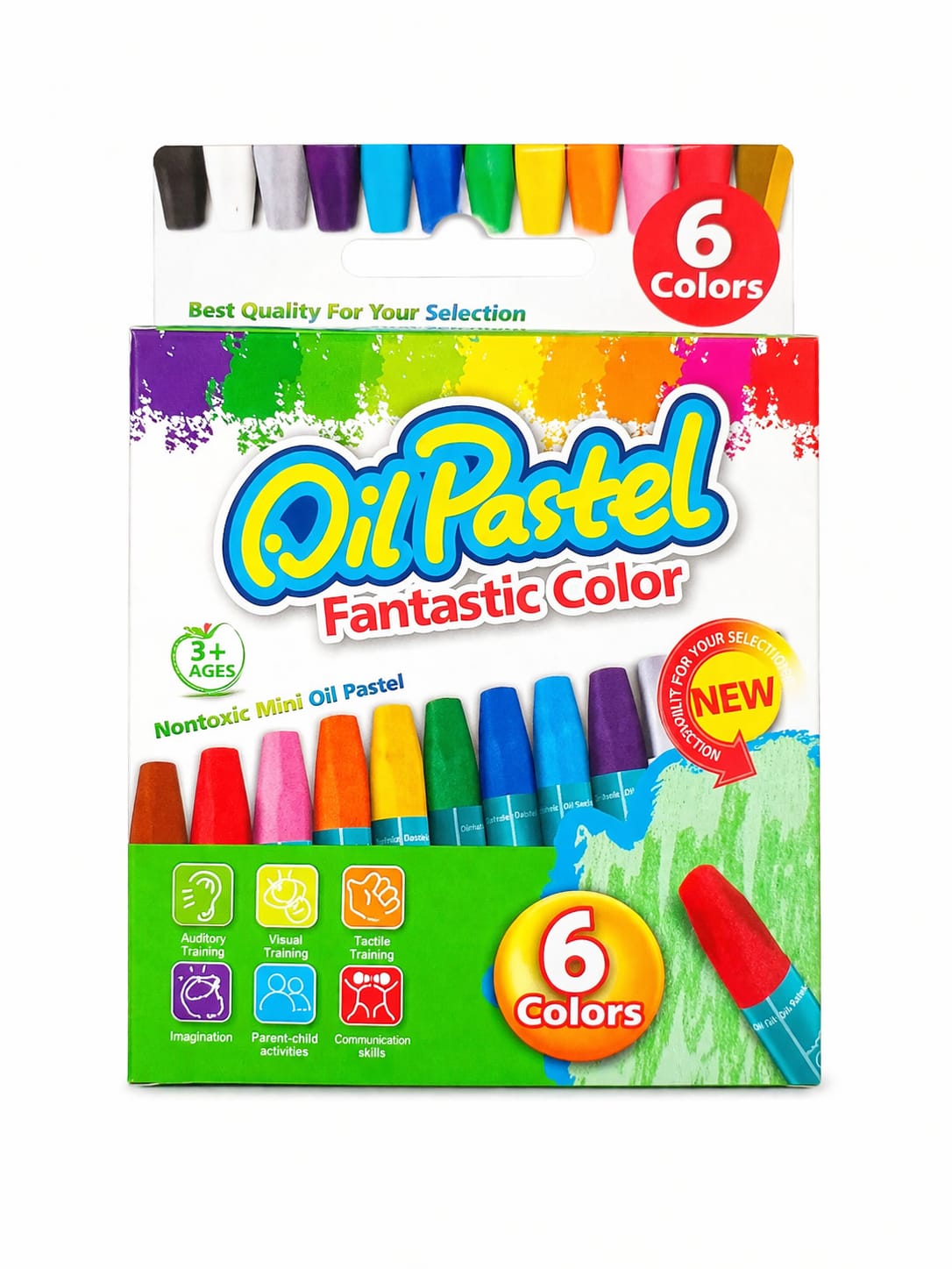 CRAYON PASTEL A HUILE 6 PCS OIL PASTEL