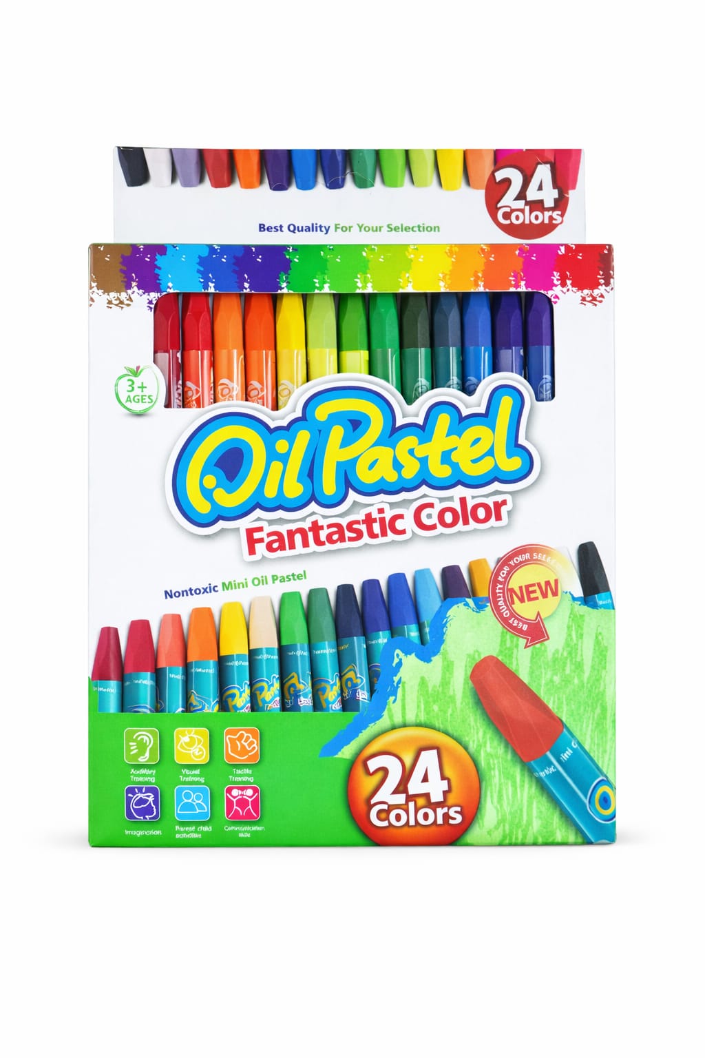 CRAYON PASTEL A HUILE 24 PCS OIL PASTEL