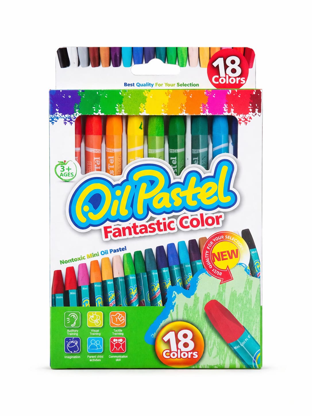 CRAYON PASTEL A HUILE 18 PCS OIL PASTEL