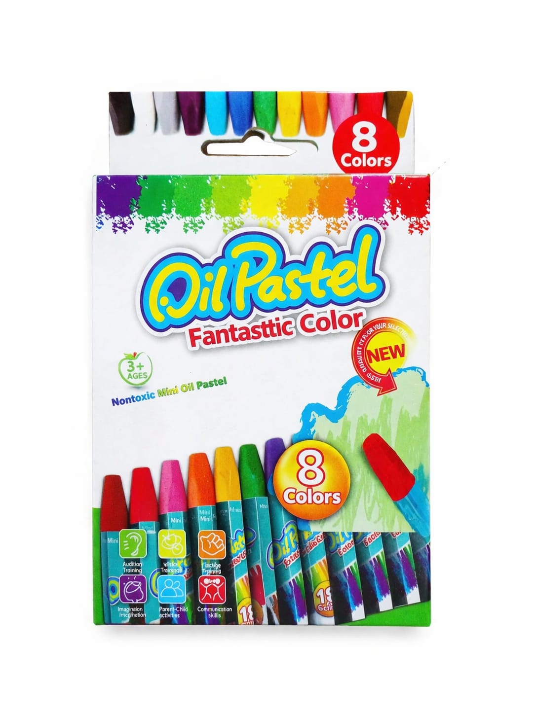 CRAYON PASTEL A HUILE 8 PCS OIL PASTEL