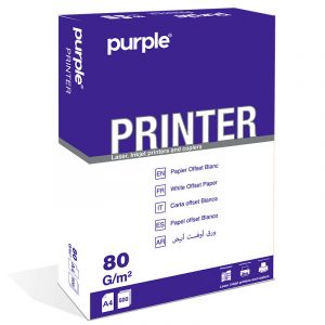 Rame Papier Purple A4 500 Feuilles 80g/m² Extra Blanc